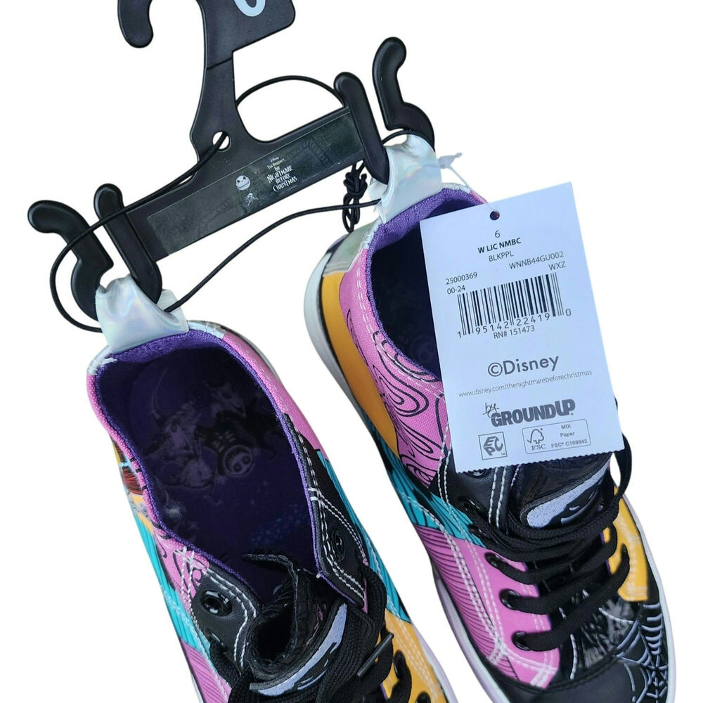 Disney Nightmare Before Christmas Sally Spiderweb High Top Sneakers Women’s Sz 6 - Picture 5 of 13